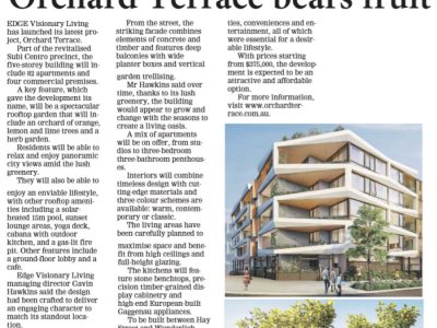 Orchard Terrace bears fruit