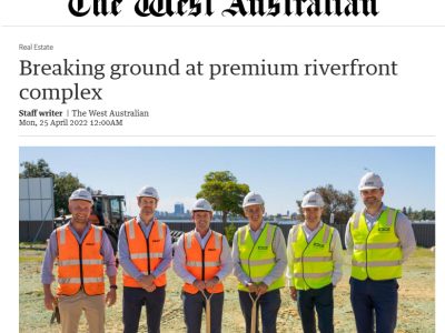 The West Australian: Rivière Breaks Ground