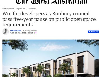 Bunbury Herald: Changes to Development Requirements